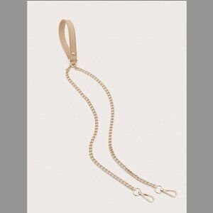 Crossbody Handbag Purse Leather Chain Strap